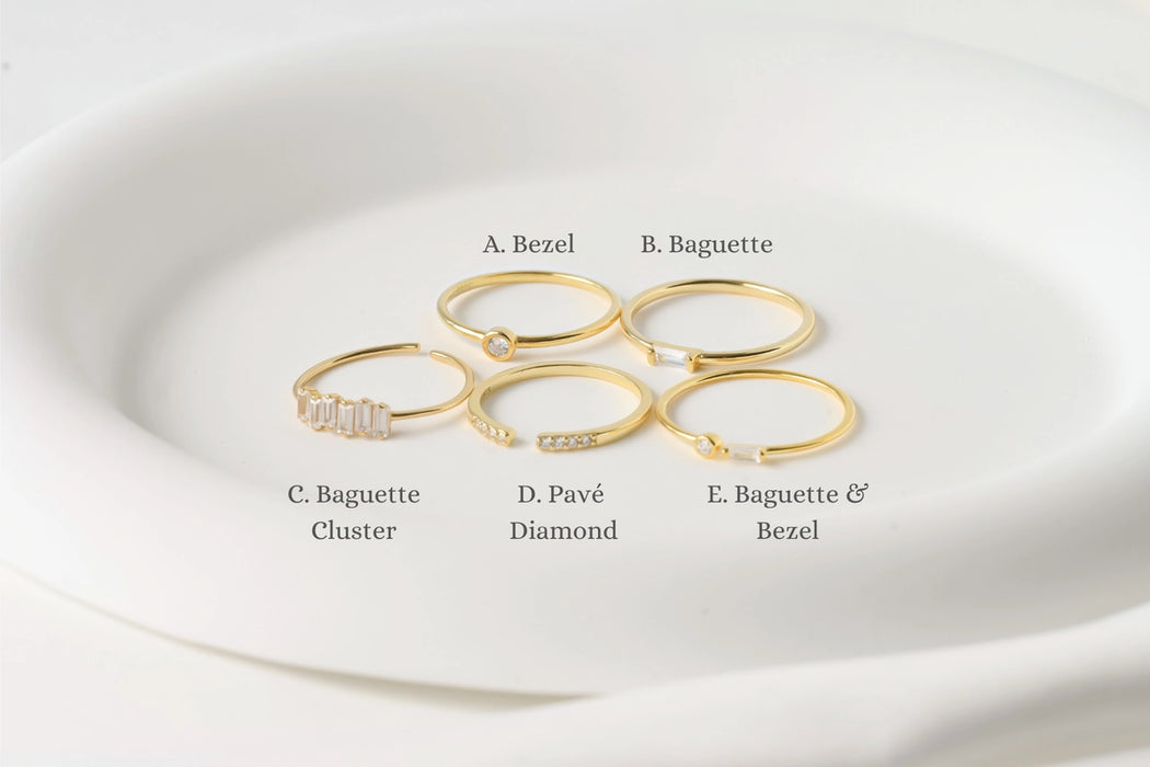 Bezel Ring | 18K Gold PVD