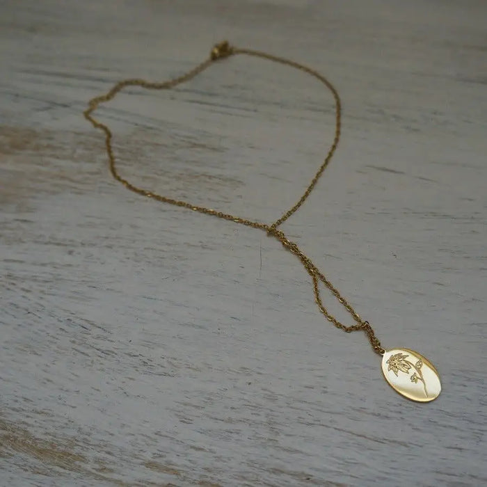 Birth Flower Necklace