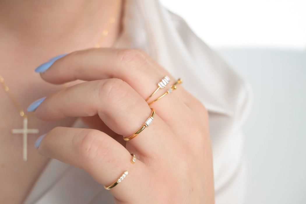 Baguette Ring | 18K Gold PVD