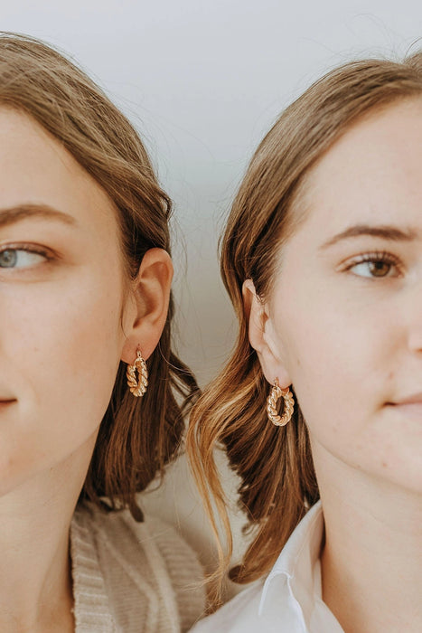 Croissant Twist Hoops