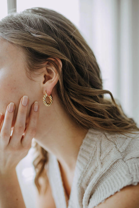Croissant Twist Hoops