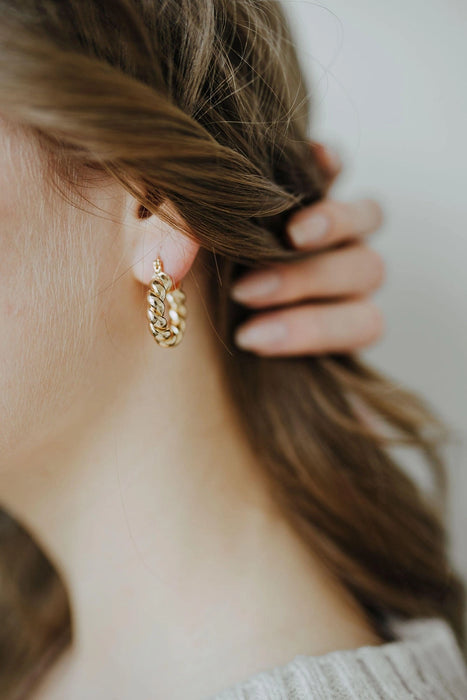 Croissant Twist Hoops