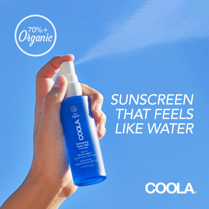 COOLA  Refreshing Water Mist Organic Face Sunscreen SPF 18 *Pre-Order Est. Delivery May 15*